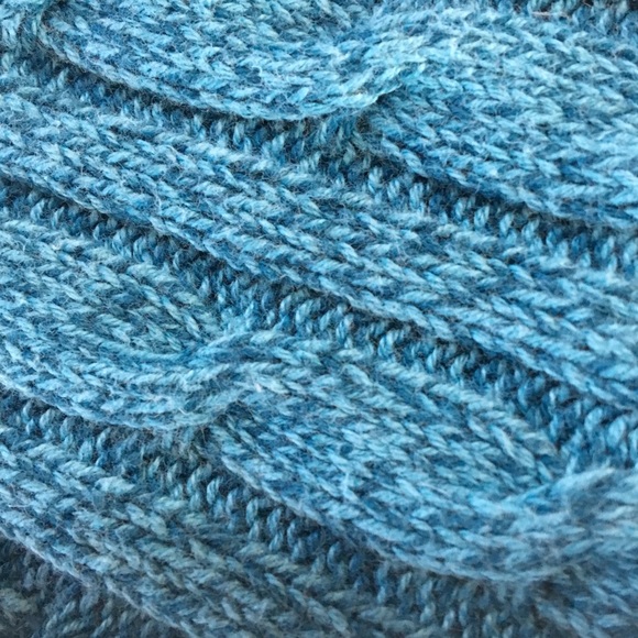 Karen Scott Blue Cable Knit Sweater Size S - Picture 5 of 7